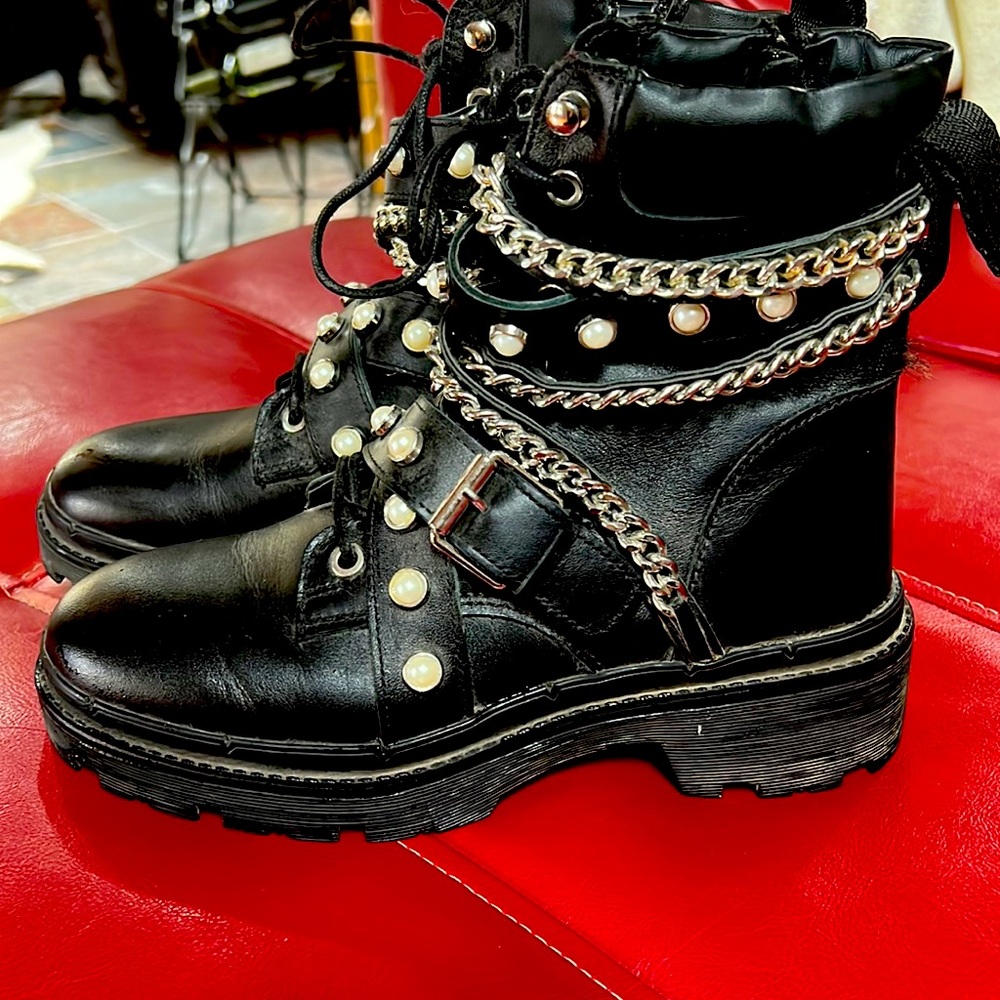 Zara leather boots